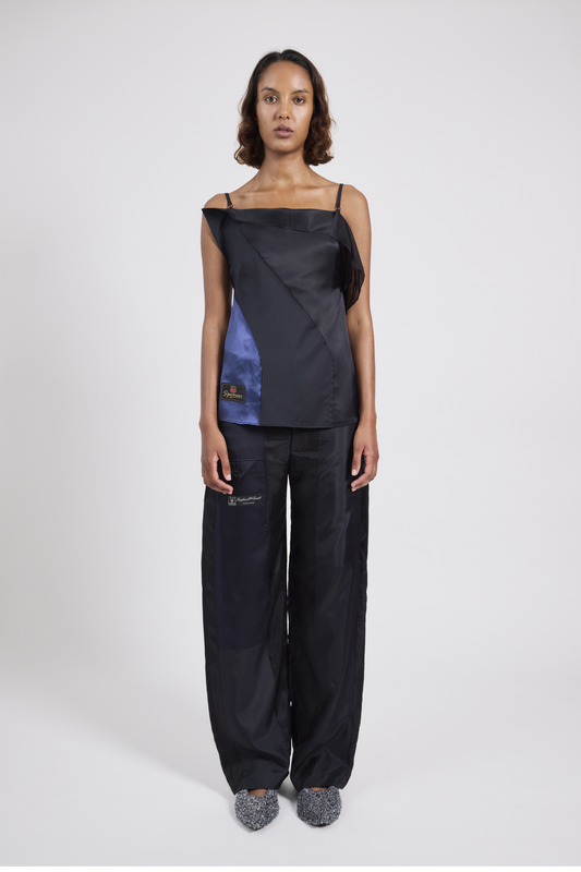 Patch top, open back