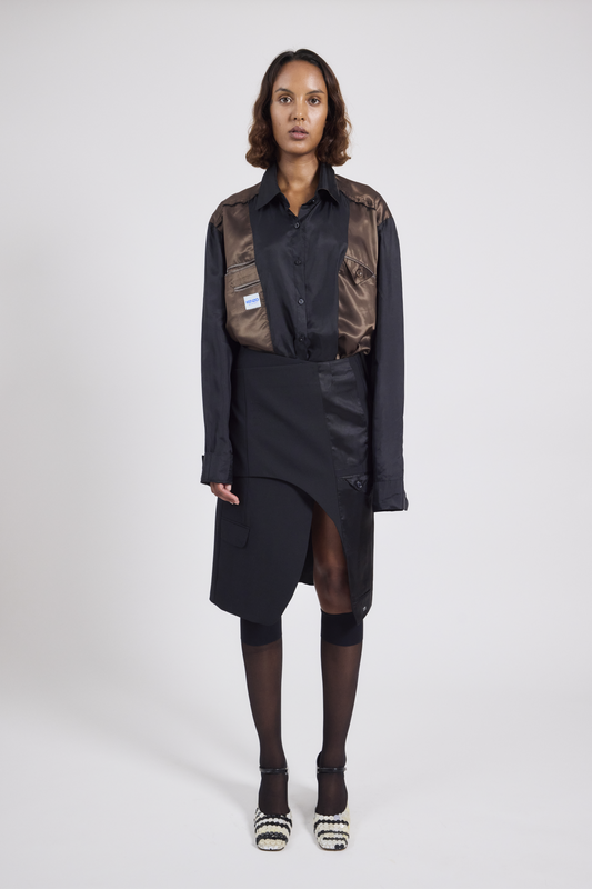 Blazer wrap skirt