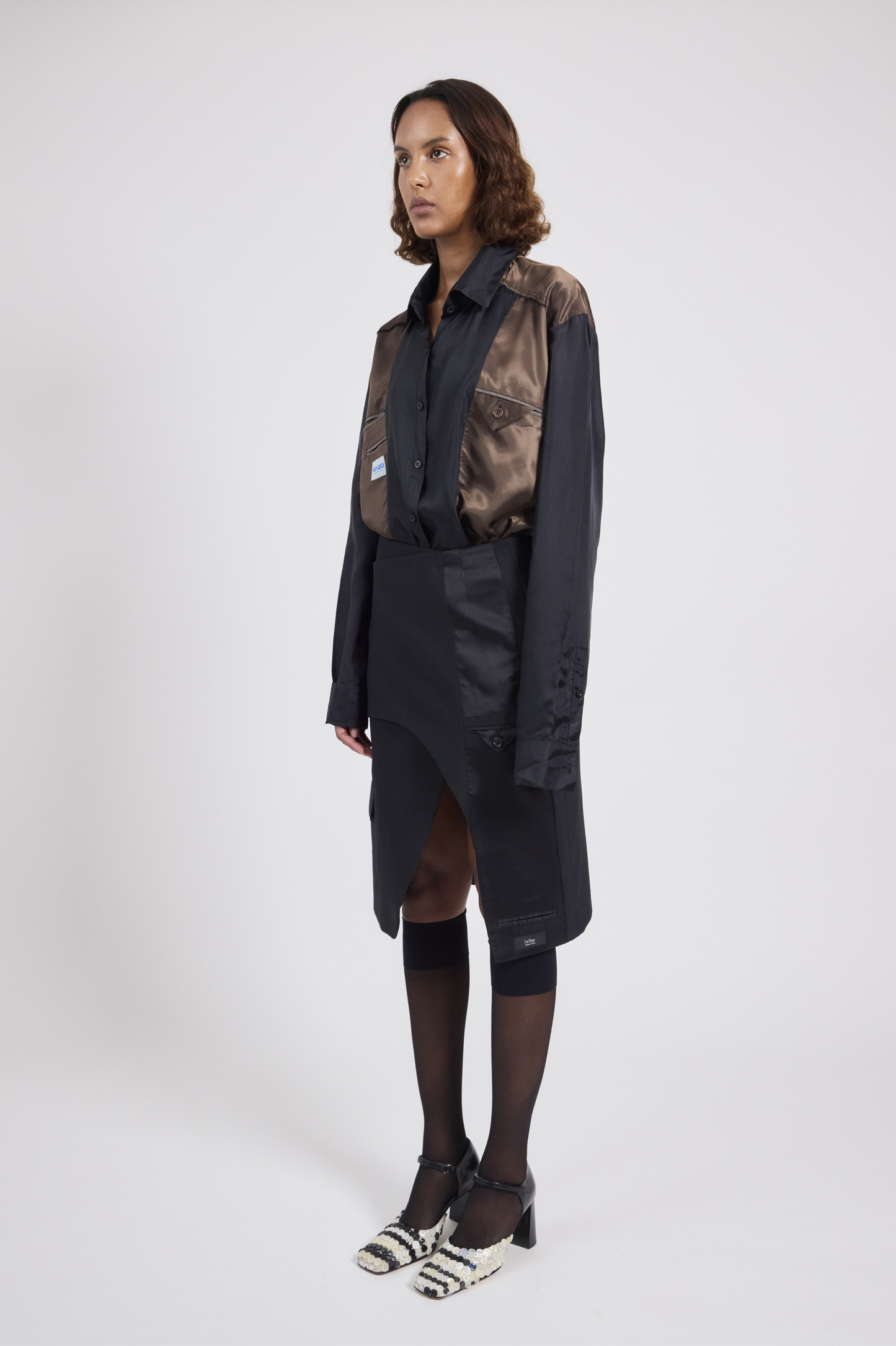 Blazer wrap skirt