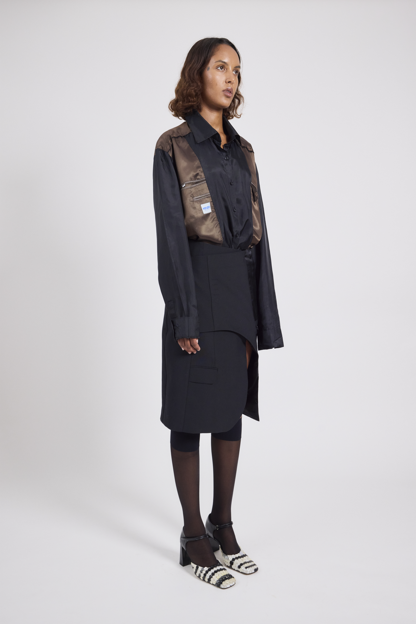 Blazer wrap skirt