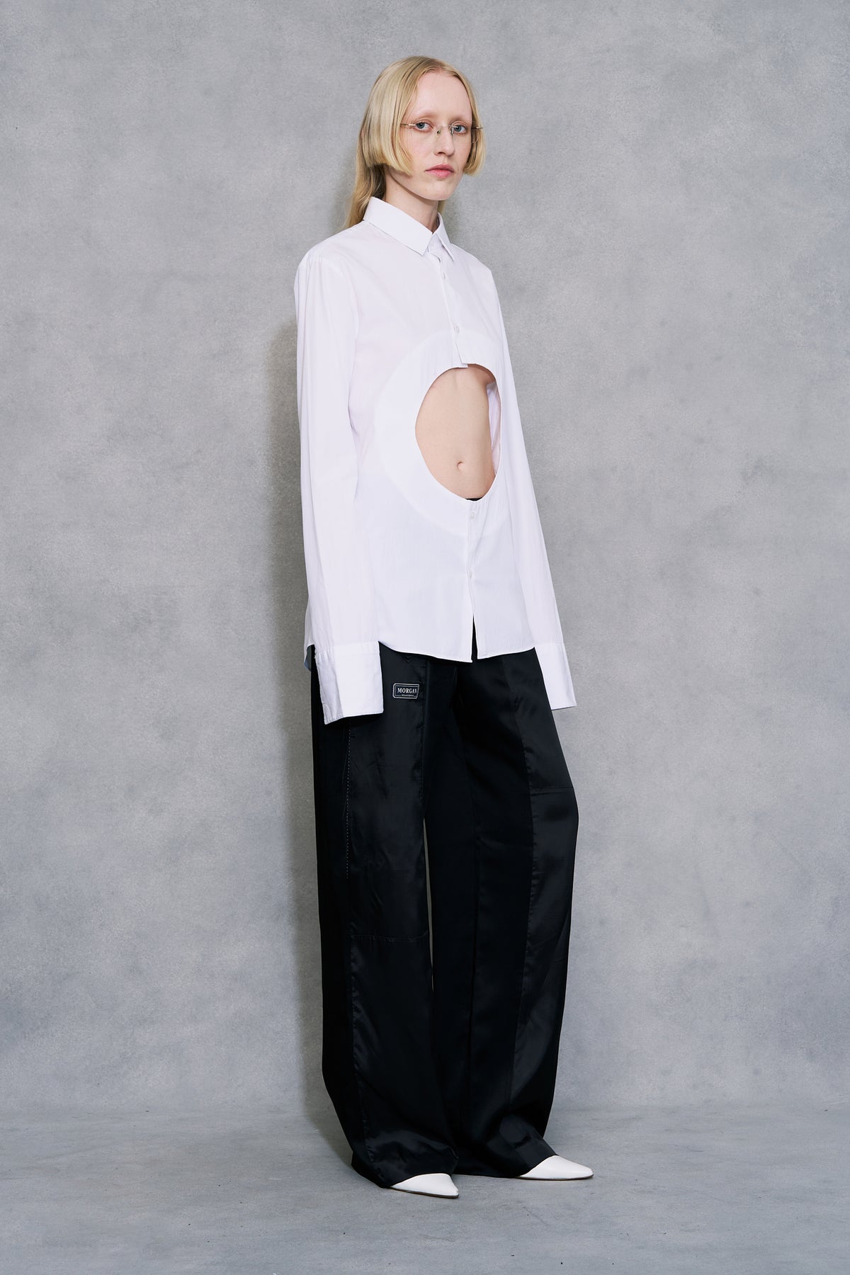 Circle Cut-Out Shirt