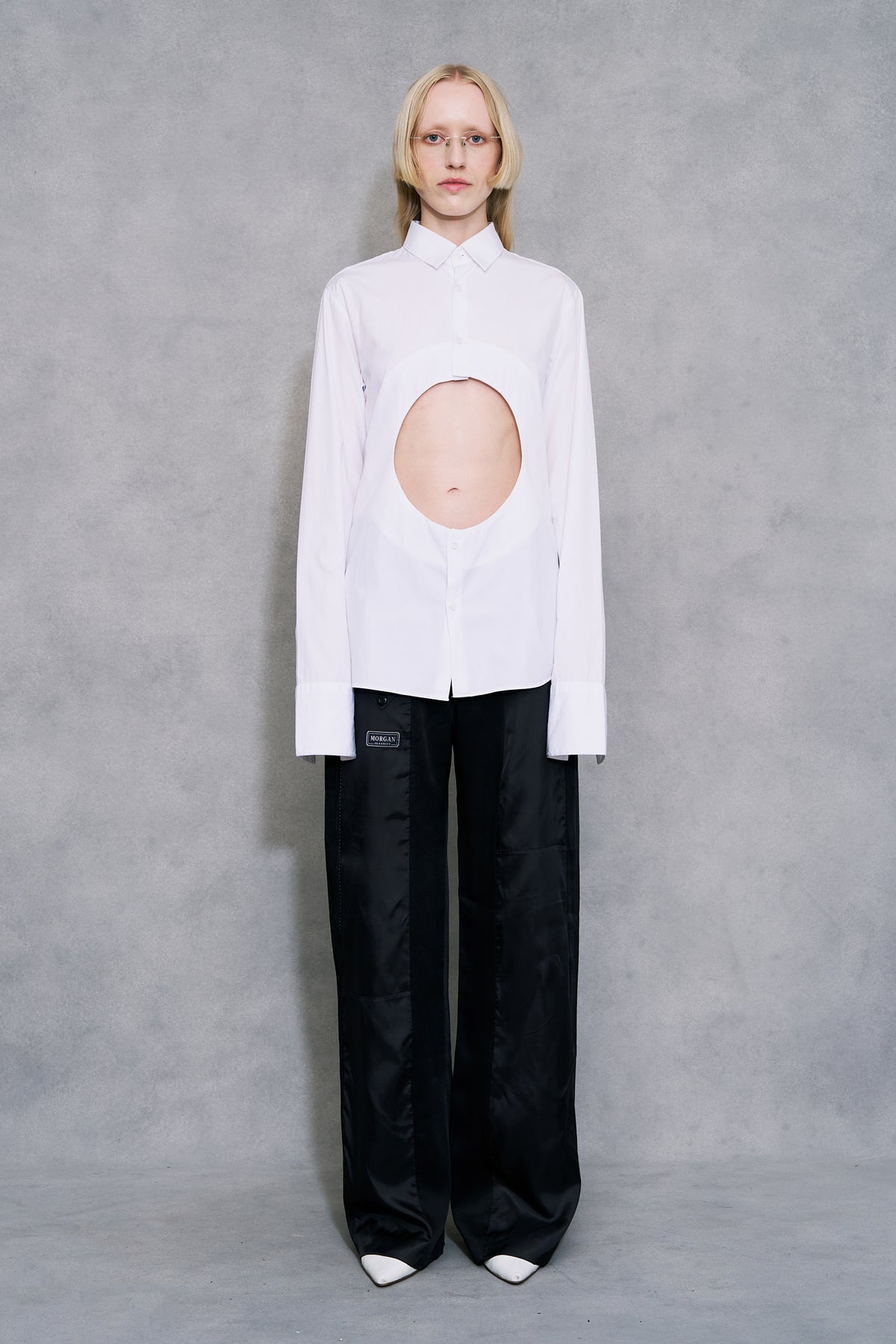 Circle Cut-Out Shirt