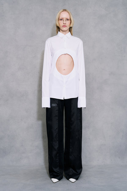 Circle Cut-Out Shirt