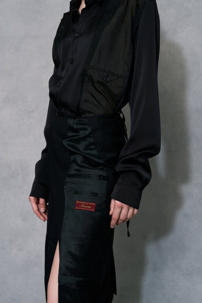 Blazer wrap skirt