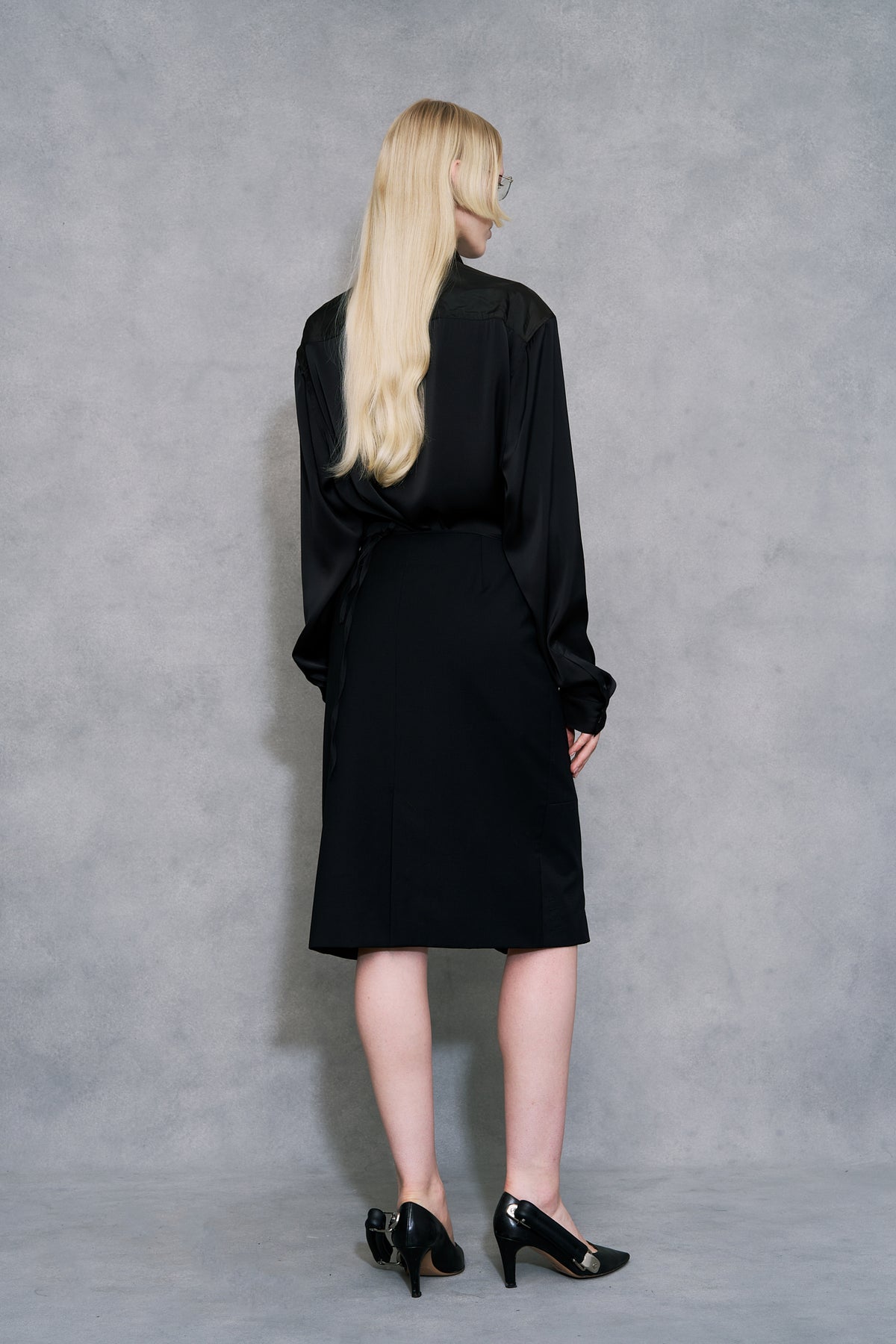 Blazer wrap skirt