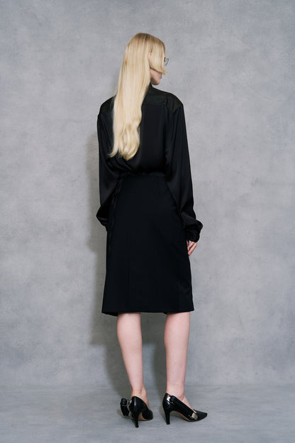 Blazer wrap skirt