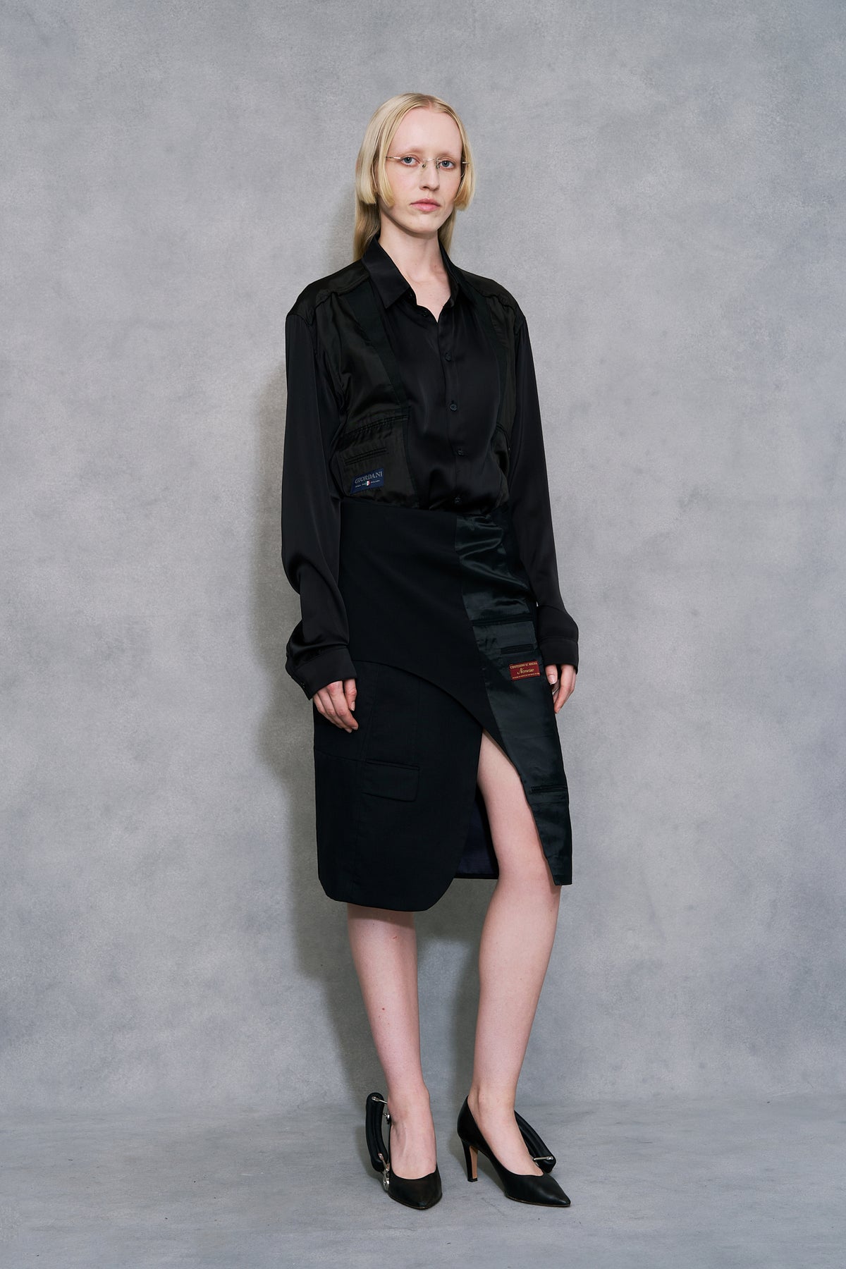 Blazer wrap skirt