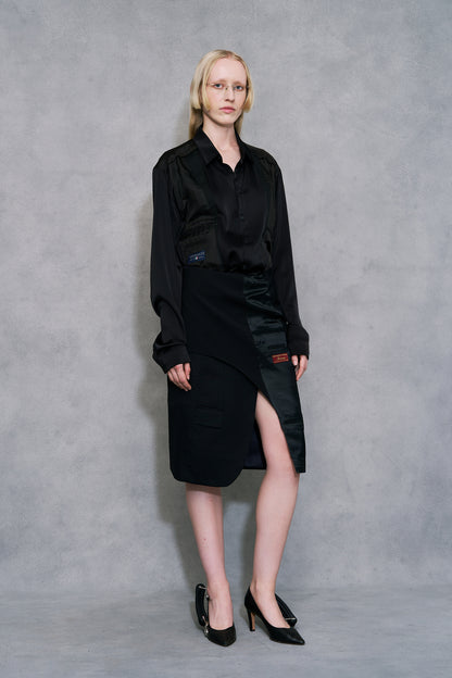 Blazer wrap skirt