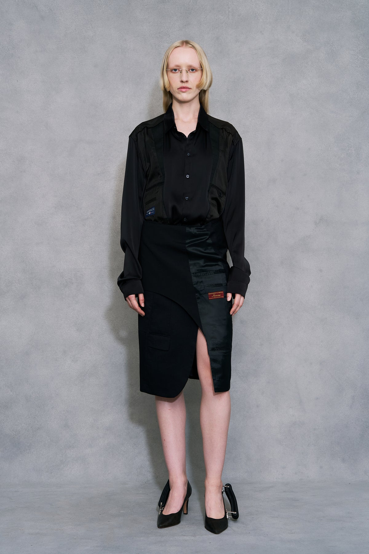 Blazer wrap skirt