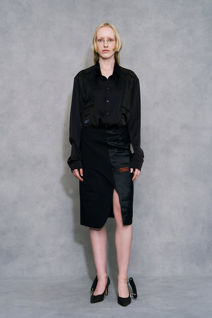 Blazer wrap skirt