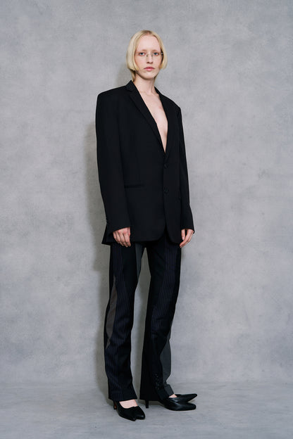 Blazer With Open Back