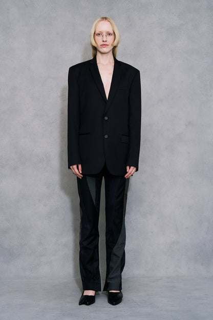 Blazer With Open Back